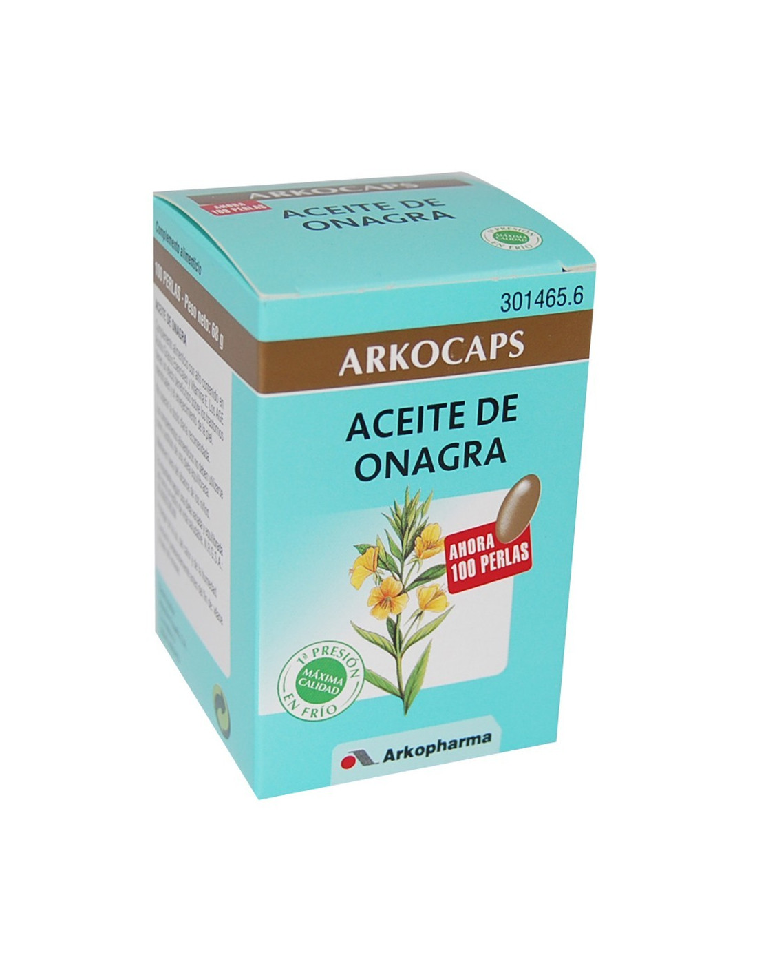Arkocápsulas Aceite de Onagra 100 cáps. Arkopharma  Farmacia Martínez
